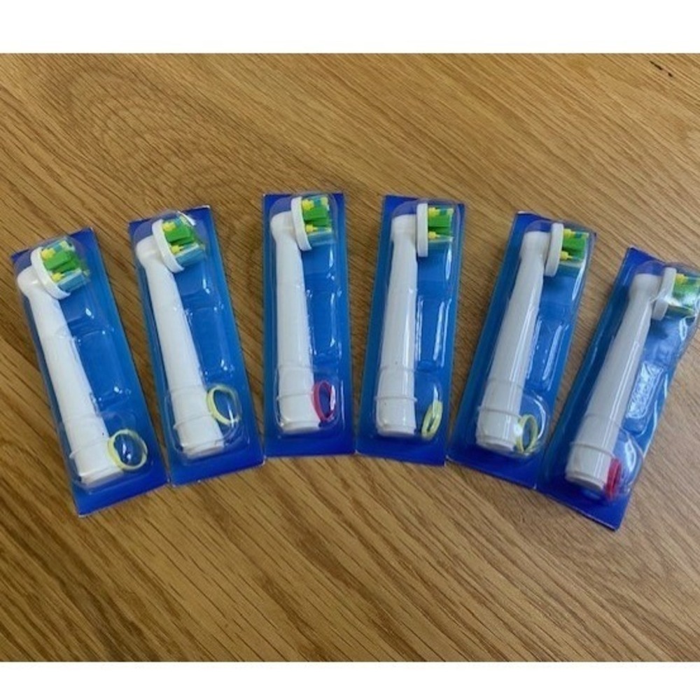 Oral-B Toothbrush Replacement Heads Unisex OS White New Lot of 6 FlossAction